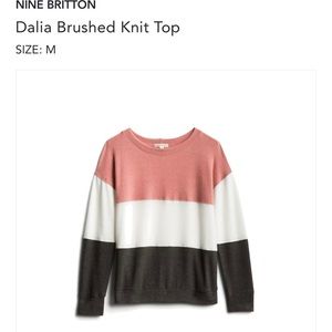 Nine Britton Dalia Brushed Knit Top